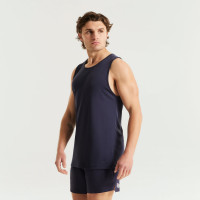 PRESSIO - Men - Sustain Singlet - Navy/Matte